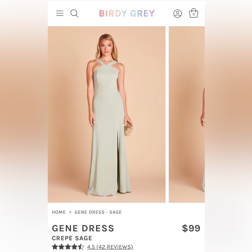 Birdy Grey Gene Dress in Crepe Sage